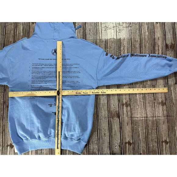 Richardson M.M.A Mens Hoodie Pullover Logo Size 1 color Baby Blue NWT - Picture 3 of 4